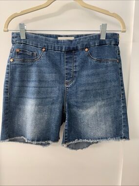 Tribal Audry Mid-Rise Denim Jean Shorts